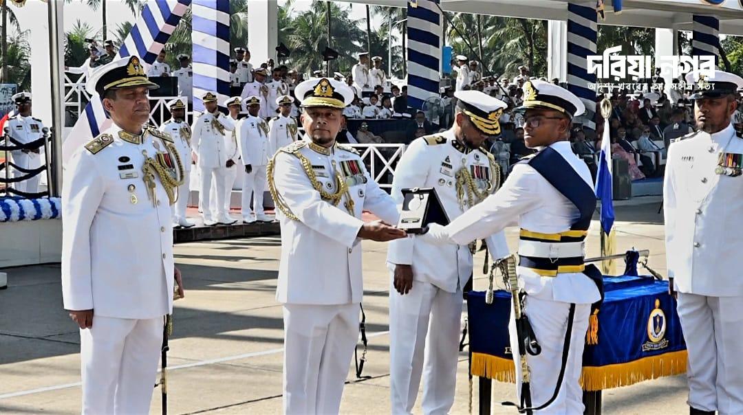 Navy chief visited the winter presidential parade at the Bangladesh Naval Academy