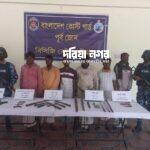 The joint forces have arrested 6 robbers with firearms from Maheshkhali.