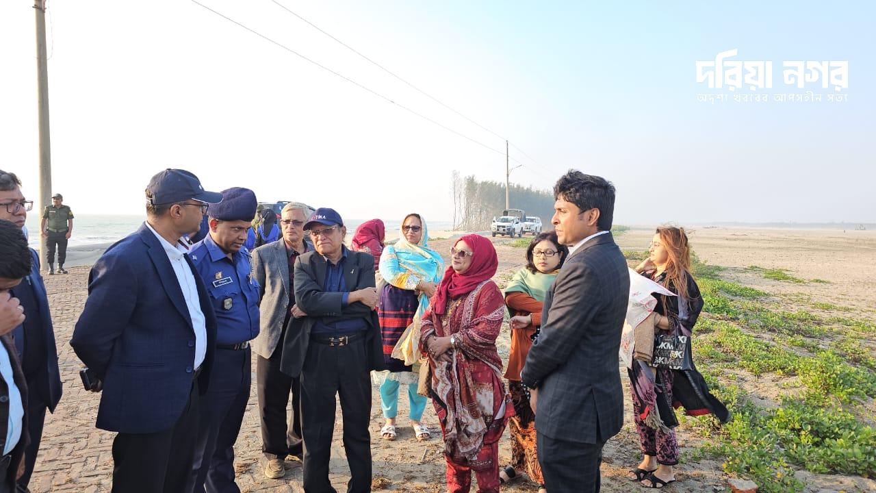 The Chief Secretary of the Prime Minister's Adviser visited the progress of the Sabrang Tourism Park.