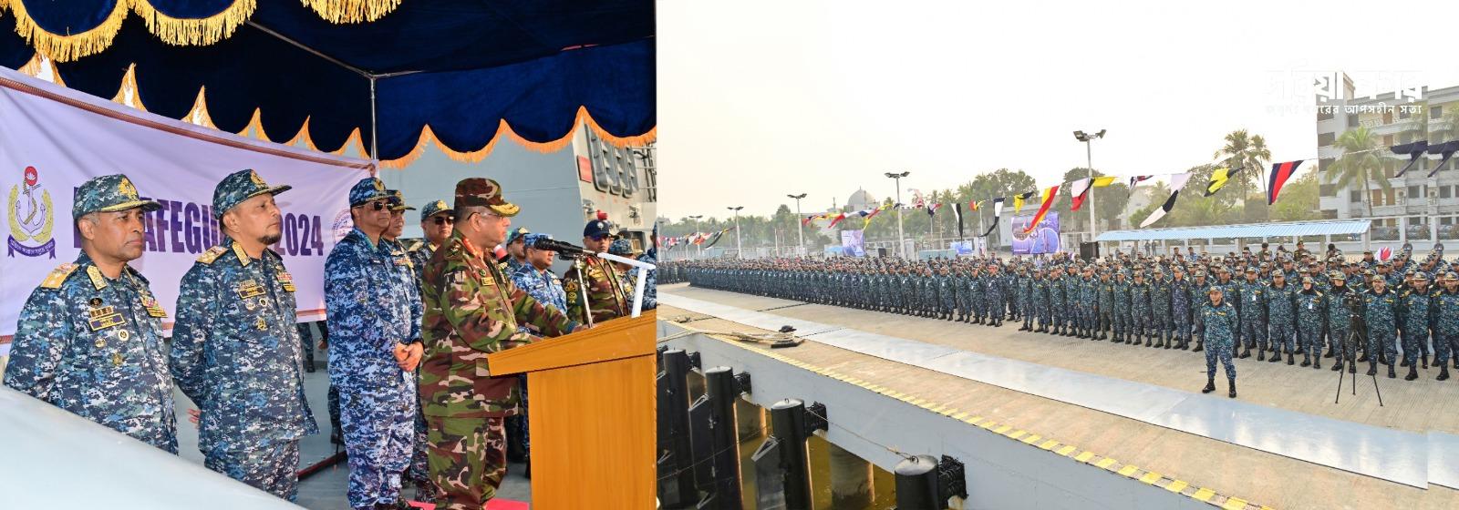 The Bangladesh Navy's annual naval exercise in the Bay of Bengal has been successfully completed.