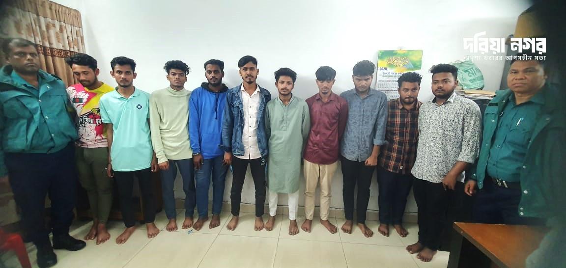 "10 Chhatra League members arrested in Chattogram."