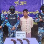 মহেশখালীতে কোস্ট গার্ডের অভিযানে আগ্নেয়াস্ত্রসহ আটক ১